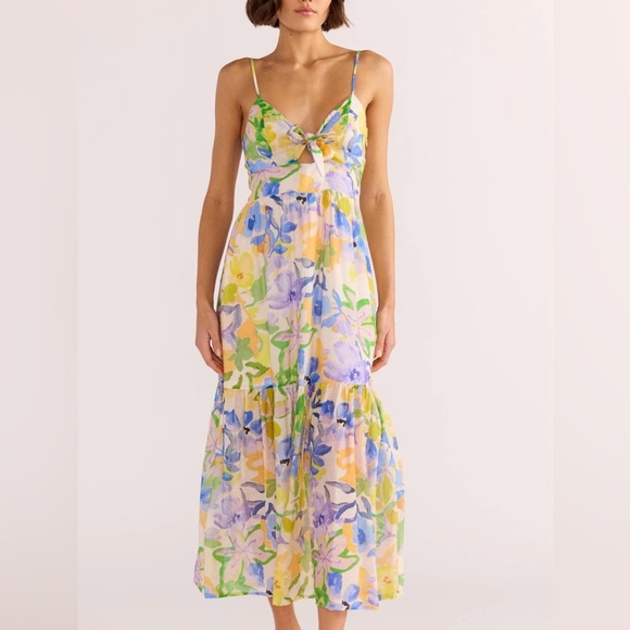 Fable Tie Midi Dress - Picture 1 of 6
